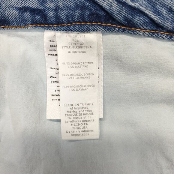 Good American Good Legs High Waist Ripped Skinny Jeans Indigo286 Plus Size 26 - Picture 13 of 13